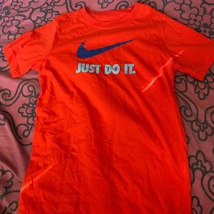 red nike t-shirt